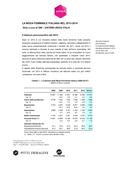 la moda femminile italiana nel 2013-2014