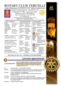 cronaca delle scorse riunioni