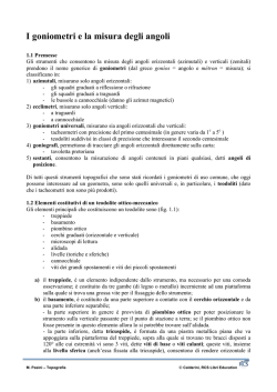 I goniometri e la misura degli angoli