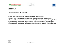 Scheda - Format moduli per SRFC - RER