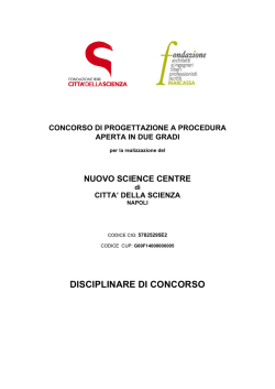 DISCIPLINARE DI CONCORSO