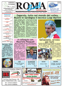 Roma Sud 06-2014 - La Notizia H24