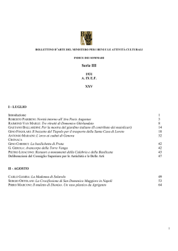 III Serie e Le Arti 1931-1943 AGGIORNATO settembre 2014.rtf