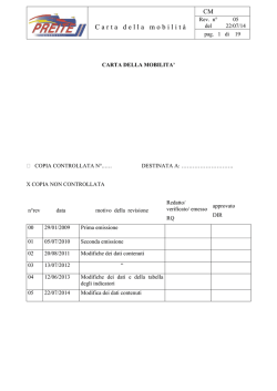 Carta della Mobilit&agrave; Preite Rev 05- 22-07-2014