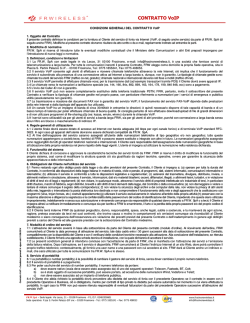 CONTRATTO VoIP - Frosinone Wireless Spa