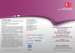 CONGRESSO REGIONALE SIC 2014 ABRUZZO