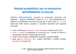 esercitazione sui metodi probabilistici per la verifica