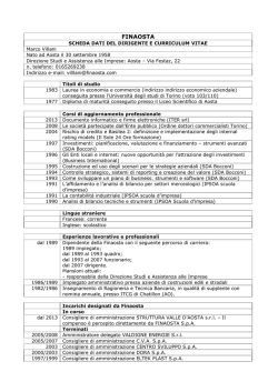 Marco Villani - Finaosta SpA