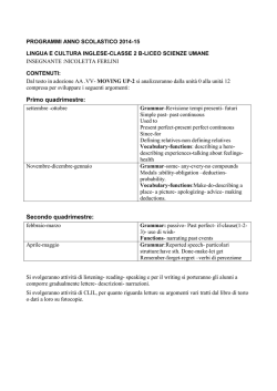 Programmi - Alessandro Da Imola