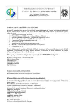 n. 2 del 11/09/2014 - Istituto Comprensivo di Vistrorio