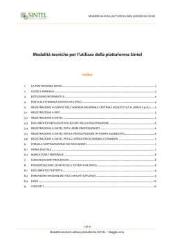 modalit&agrave; sintel - Comune di Magnago