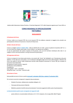 Indetto dalla Federazione Italiana Pesistica e