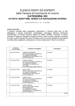 Categoria 21 - Camera di Commercio Livorno