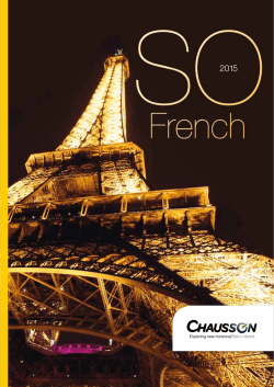 Catalogo 2015 - Chausson motorhomes