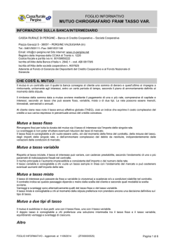 mutuo chirografario fram tasso var.