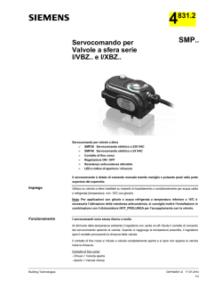 Servocomando per Valvole a sfera serie I/VBZ.. e I/XBZ..