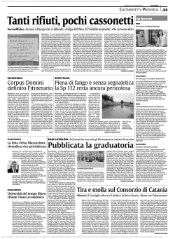 Tanti rifiuti, pochi cassonetti Serradifalco.