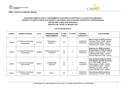 Graduatoria - Universit&agrave; degli Studi di Trento