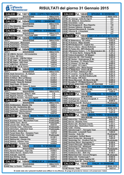 qui - Pianeta Scommesse lo sport &egrave; un gioco
