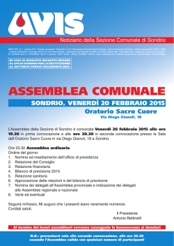 qui - AVIS Provinciale Sondrio