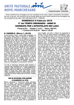 Camminiamo insieme - Parrocchia di Nove