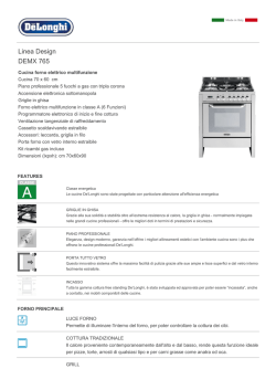 Linea Design DEMX 765 - De` Longhi Cookers Forni Piani Cappe