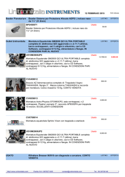 12 FEBBRAIO 2015 Baader Planetarium Baader