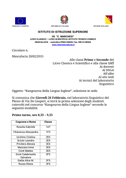 Leggi la circolare - Liceo Concetto Marchesi
