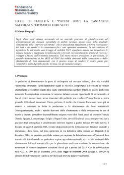 patent box - Fondazione Nazionale dei Commercialisti