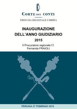Inaugurazione dell`Anno Giudiziario 2015