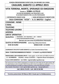 CAGLIARI, SABATO 11 APRILE 2015 - sar