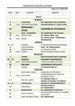MANIFESTAZIONI ALPINE