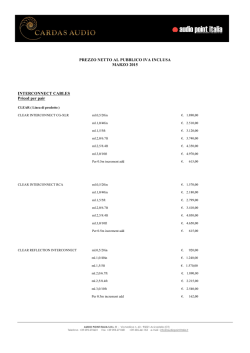 Listino CARDAS marzo 2015