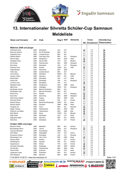 Meldeliste - Schneesport Club Samnaun