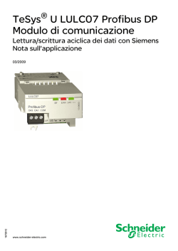 TeSys U LULC07 Profibus DP Modulo di