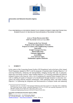 Projects on the Core Network Projects on the Comprehensive