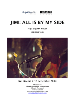 Scarica il pressbook completo di Jimi - All is By My Side