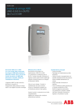 Inverter di stringa ABB UNO-2.0/2.5-I