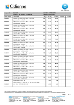 ERACLIT ERACLIT LM GRANA ACUSTICA LISTINO DI