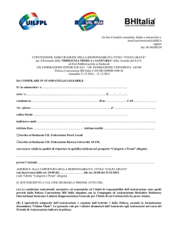 Modulo di adesione per i Medici e Dirigenza Spta - Uil-Fpl