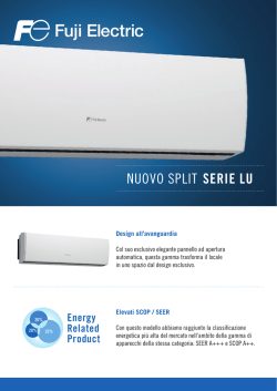 nuovo split mod. lu fuji electric