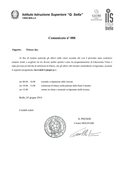 Luned&igrave; 16 marzo 2015