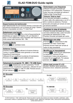 ELAD FDM-DUO Guida rapida