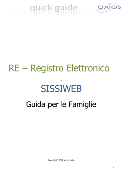 RE &ndash; Registro Elettronico SISSIWEB