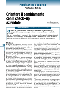 Orientare il cambiamento con il check