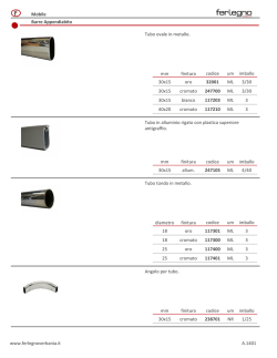 Mobile Barre Appendiabito mm finitura codice um imballo Tubo