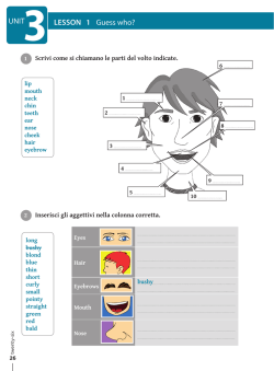 Switch On, Everybody! 1 &ndash; Unit 3 - Zanichelli online per la scuola