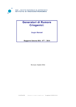 IRA 477/14 - Istituto di Radioastronomia