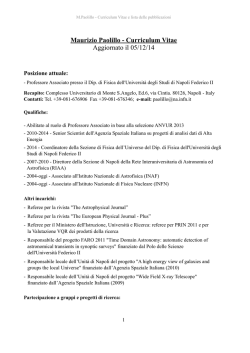 Maurizio Paolillo - Curriculum Vitae