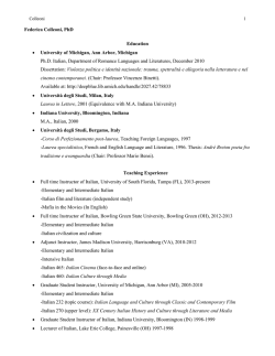 Federica Colleoni, PhD Education &bull; University of